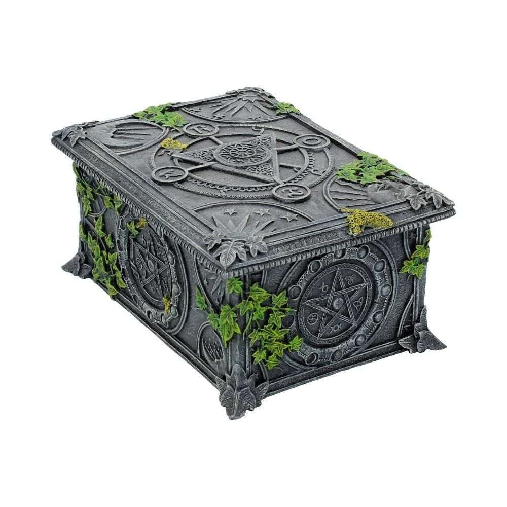 Nemesis Now - Wiccan Pentagram Tarot cards box - Grey